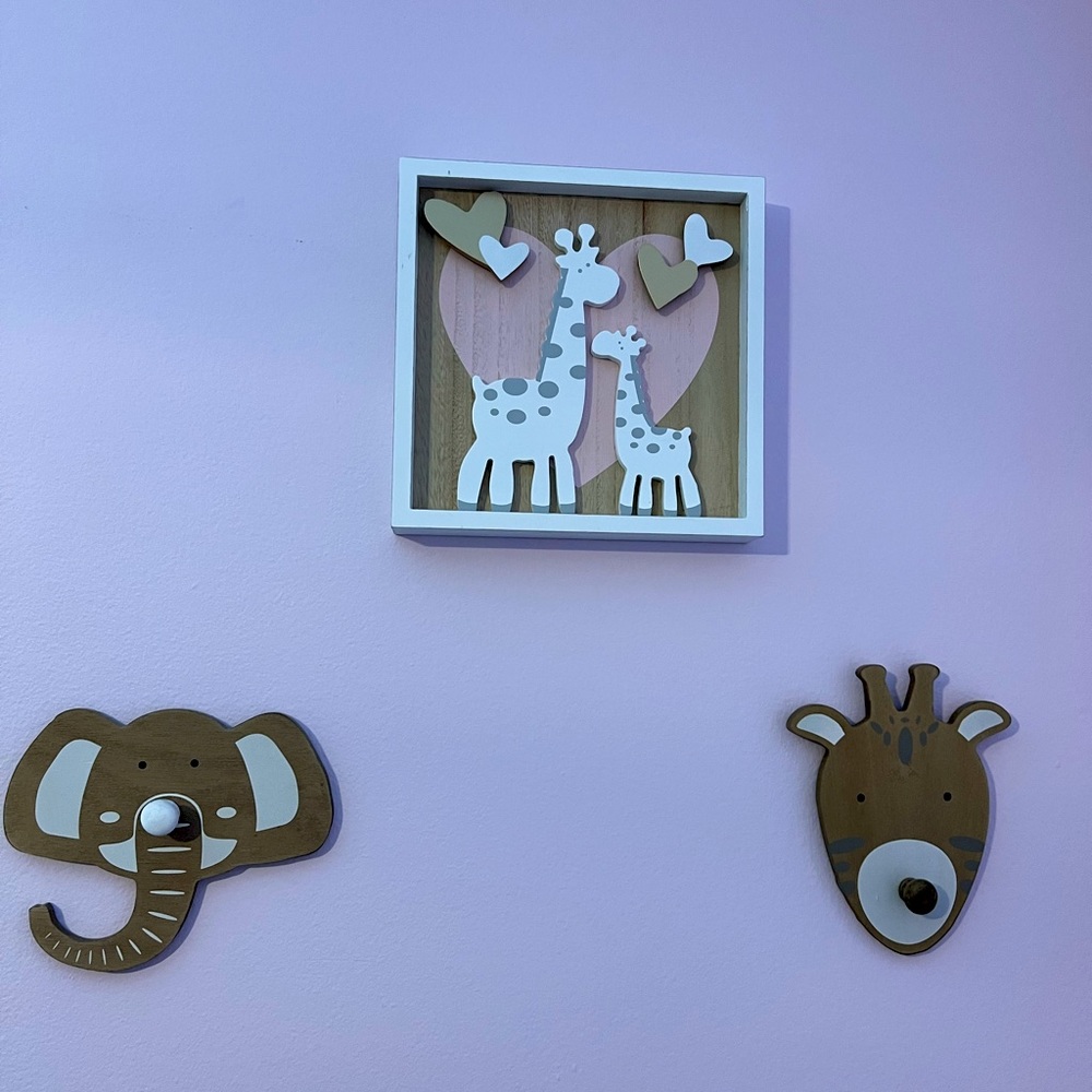 Nursery animal wall decor
